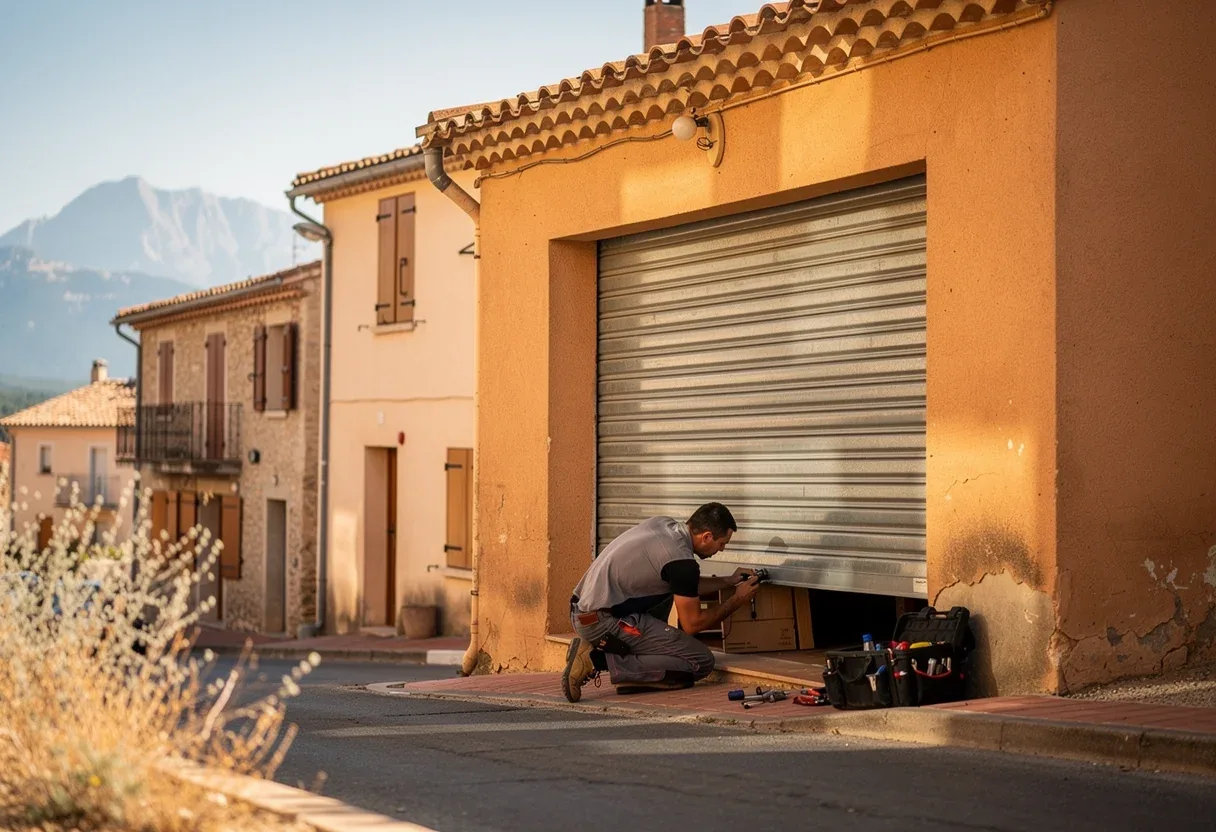 Dépannage d'un rideau métallique de commerce à Perpignan